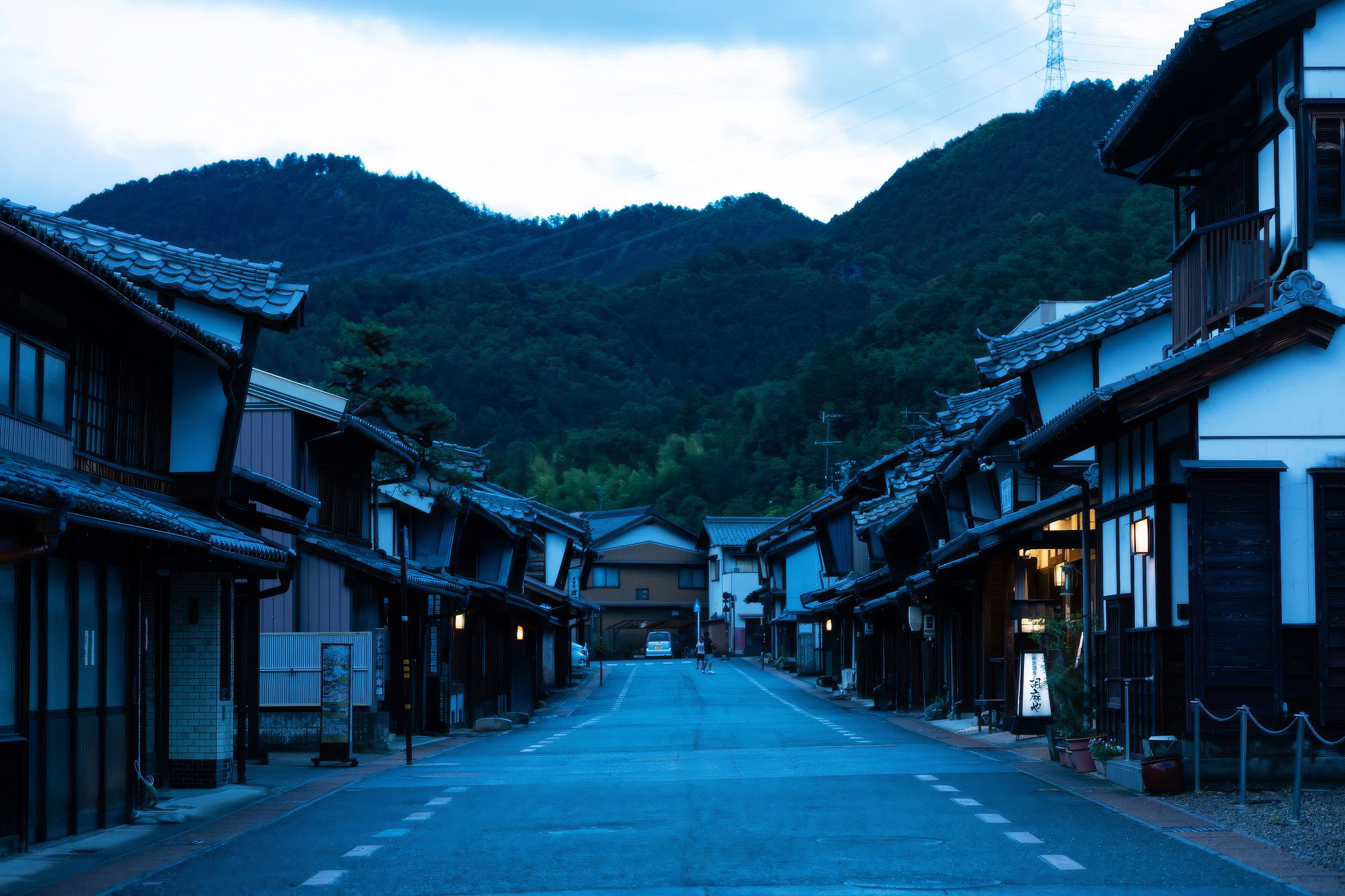 Traditional Japanese townscape